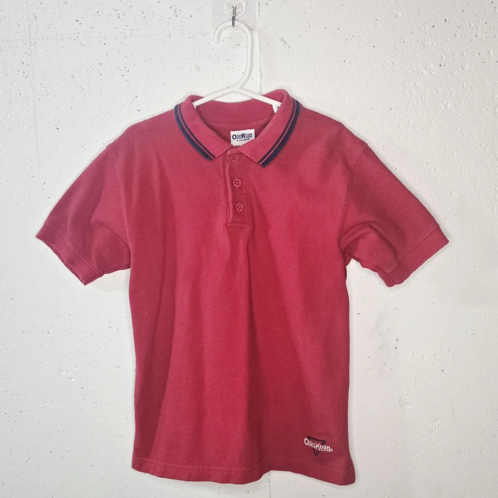 Vintage OshKosh B'gosh Vibrant Red Polo Shirt